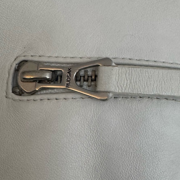 Rudsak “Lajour White Diamond Leather Moto Jacket NWOT - Picture 8 of 17